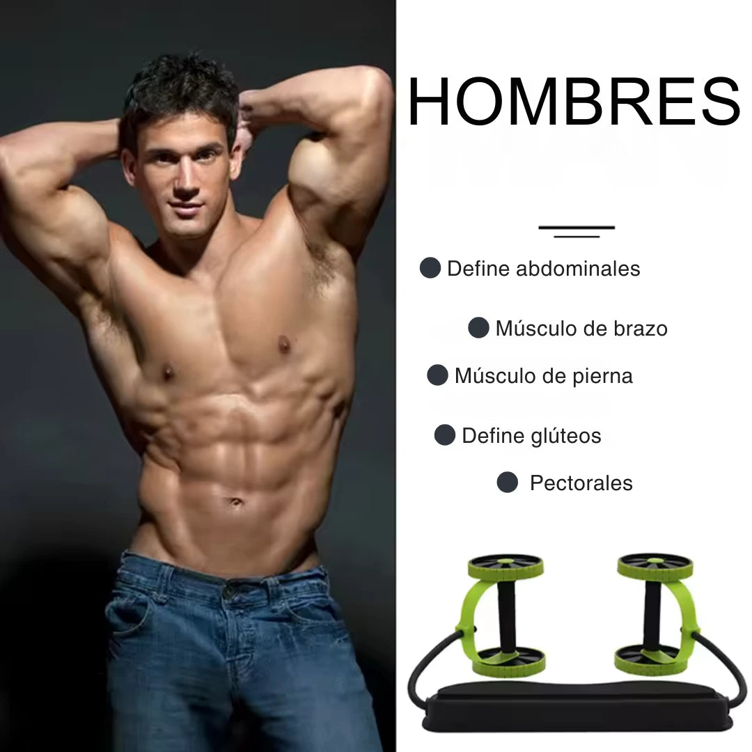 RUEDA MULTIFUNCIONAL + RUTINA CON 44 EJERCICIOS EN CASA 🎁😱🏋️