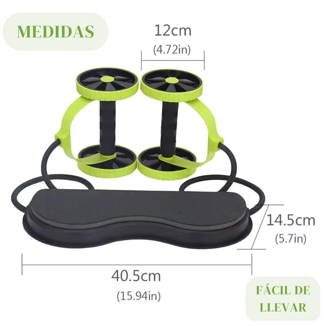 RUEDA MULTIFUNCIONAL + RUTINA CON 44 EJERCICIOS EN CASA 🎁😱🏋️