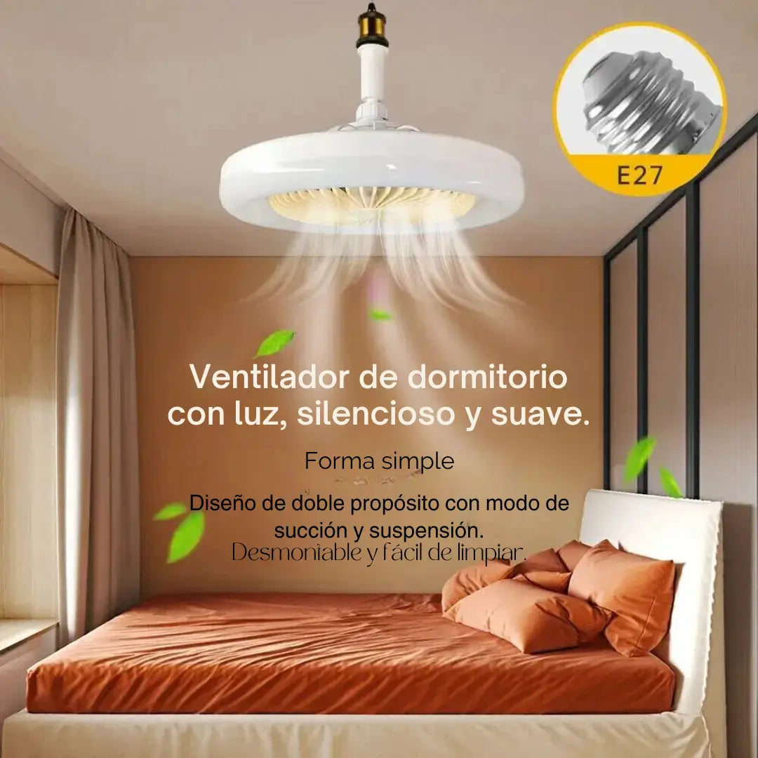 Ventilador de luz silencioso