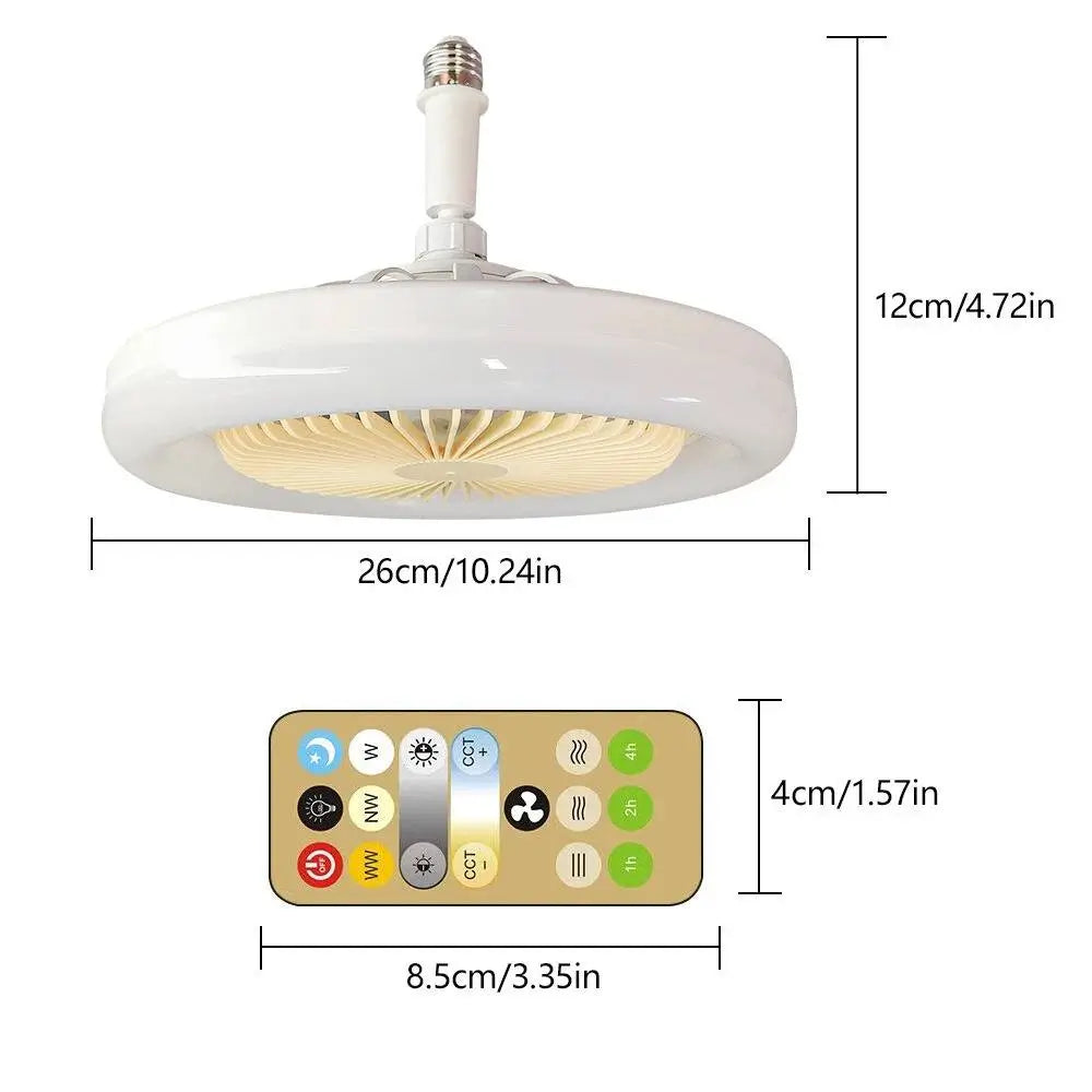 Ventilador de luz silencioso